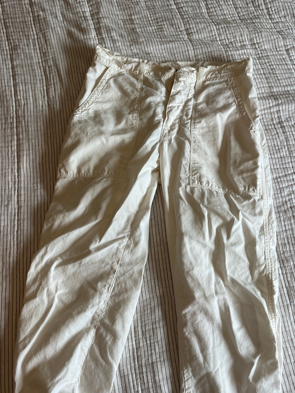 NSF Cream Cargo Pants with Utility Pockets